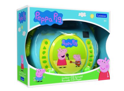 Lexibook CD přehrávač Prasátko Peppa se 2 mikrofony
