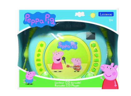Lexibook CD přehrávač Prasátko Peppa se 2 mikrofony
