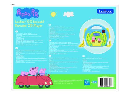 Lexibook CD přehrávač Prasátko Peppa se 2 mikrofony