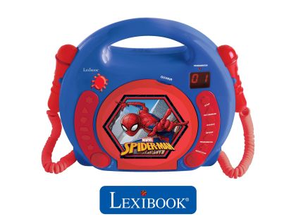 Lexibook CD přehrávač Spiderman se 2 mikrofony
