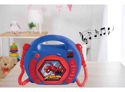 Lexibook CD přehrávač Spiderman se 2 mikrofony