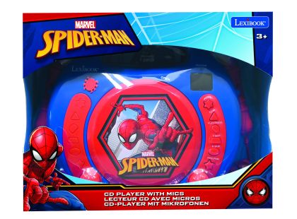 Lexibook CD přehrávač Spiderman se 2 mikrofony
