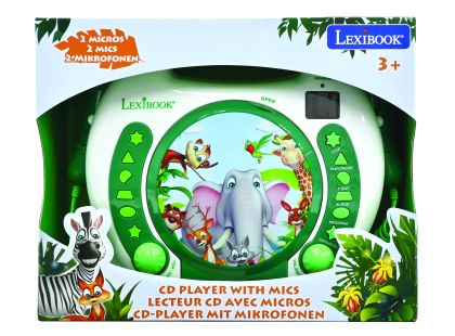 Lexibook CD přehrávač Zvířátka se 2 mikrofony