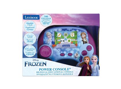 Lexibook Česko-anglická vzdělávací herní konzole Frozen 100 aktivit