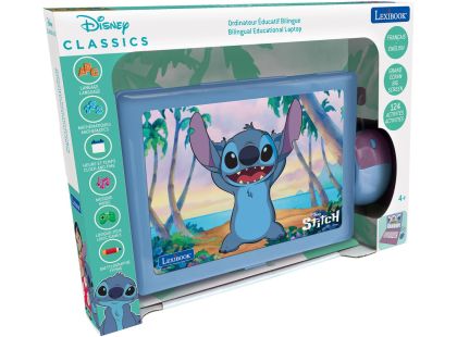 Lexibook Česko-anglický vzdělávací notebook Disney Stitch