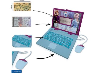 Lexibook Česko-anglický vzdělávací notebook Ledové království - Poškozený obal