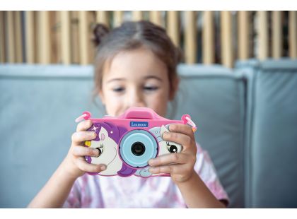 Lexibook Dětský fotoaparát s 3D krytem Jednorožec