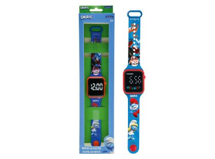 Lexibook Digitální hodinky Šmoulové s budíkem