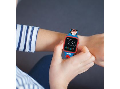 Lexibook Digitální hodinky Šmoulové s budíkem