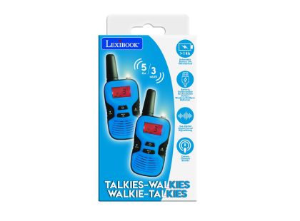 Lexibook Digitální nabíjecí vysílačky s dosahem až 5 km 8 kanálů