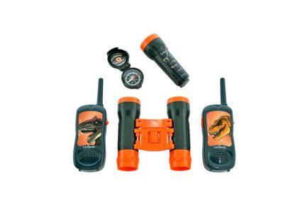 Lexibook Dinosaurus set vysílačky, dalekohled, baterka, kompas