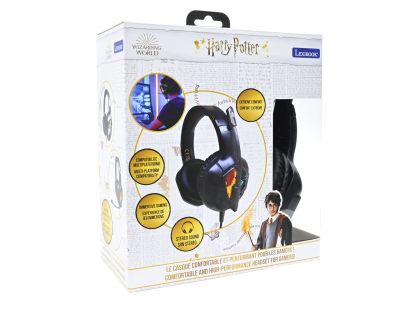 Lexibook Drátová herní sluchátka Harry Potter s mikrofonem a světelnými efekty