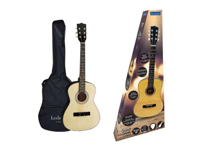 Lexibook Dřevěná akustická kytara 91 cm s taškou
