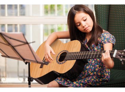 Lexibook Dřevěná akustická kytara 91 cm s taškou