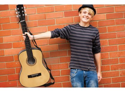 Lexibook Dřevěná akustická kytara 91 cm s taškou
