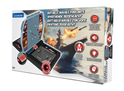 Lexibook Elektronická mluvící hra Námořní bitva (FR-DE-IT-NL)