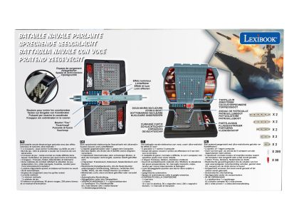 Lexibook Elektronická mluvící hra Námořní bitva (FR-DE-IT-NL)