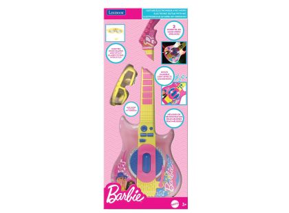 Lexibook Elektronická svítící kytara Barbie + brýle s mikrofonem