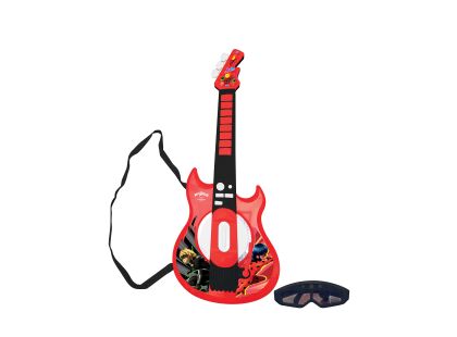 Lexibook Elektronická svítící kytara Kouzelná Beruška + brýle s mikrofonem