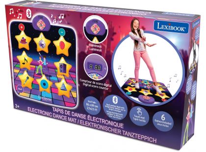 Lexibook Elektronická svítící taneční podložka s Bluetooth