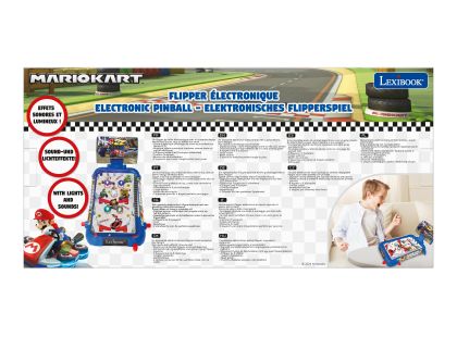 Lexibook Elektronický stolní pinball Mario Kart