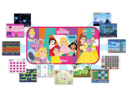 Lexibook Herní konzole 2,5'' Disney princezny 150 her