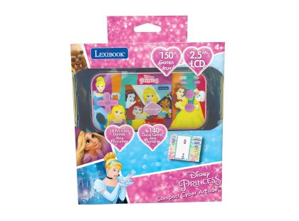 Lexibook Herní konzole 2,5'' Disney princezny 150 her