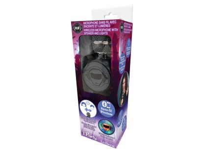 Lexibook iParty bezdrátový karaoke mikrofon s vestavěným reproduktorem a světelnými efekty
