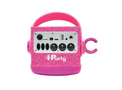 Lexibook iParty bluetooth reproduktor růžový s mikrofonem a světelnými efekty