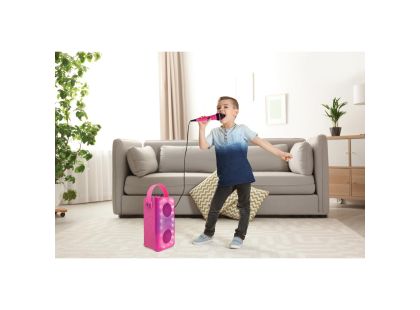 Lexibook iParty bluetooth reproduktor růžový s mikrofonem a světelnými efekty