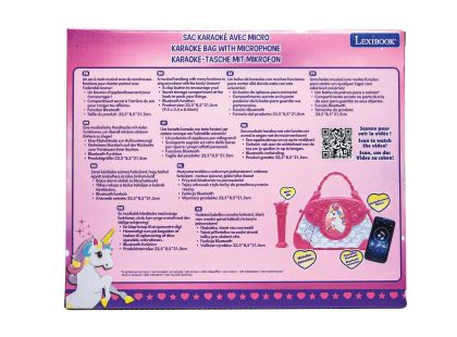 Lexibook Kabelka Jednorožec s reproduktorem a mikrofonem