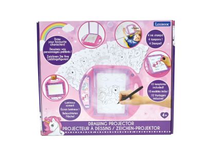 Lexibook Kreslící projektor Jednorožec se šablonami a razítky