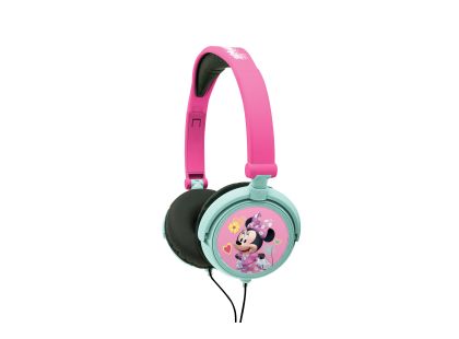 Lexibook Skládací drátová sluchátka Minnie s limitem hlasitosti