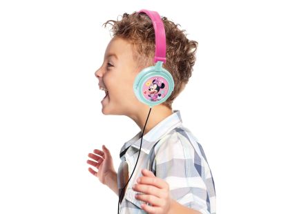 Lexibook Skládací drátová sluchátka Minnie s limitem hlasitosti