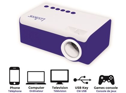 Lexibook Mini domácí kino - projektor pro filmy, hry a fotografie