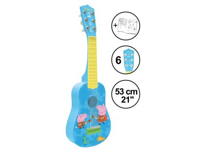 Lexibook Moje první kytara Prasátko Peppa 53 cm