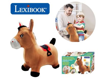 Lexibook Nafukovací plyšový skákací kůň
