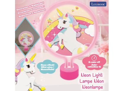 Lexibook Neonové dekorativní světlo jednorožec