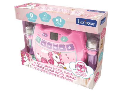 Lexibook Reproduktor karaoke jednorožec se 2 mikrofony