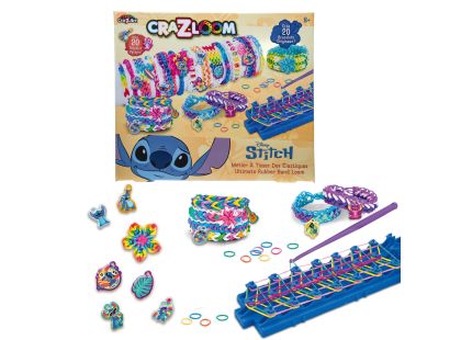 Lexibook Sada na výrobu gumových náramků s přívěsky Stitch