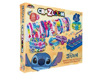 Lexibook Sada na výrobu gumových náramků s přívěsky Stitch