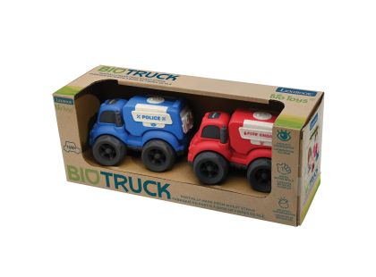 Lexibook Sada policejního a hasičského auta z bioplastu 10 cm