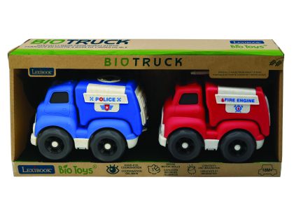Lexibook Sada policejního a hasičského auta z bioplastu 18 cm