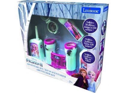 Lexibook Set Frozen vysílačky, dalekohled, baterka