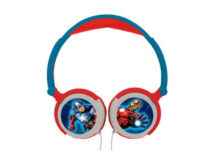 Lexibook Skládací drátová sluchátka Avengers s limitem hlasitosti