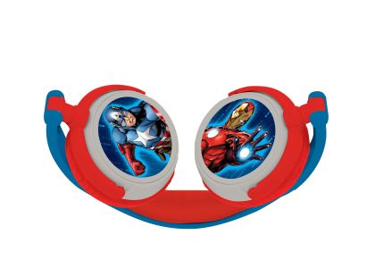 Lexibook Skládací drátová sluchátka Avengers s limitem hlasitosti