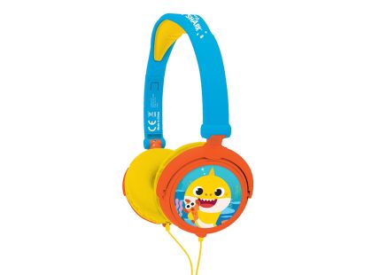 Lexibook Skládací drátová sluchátka Baby Shark s limitem hlasitosti