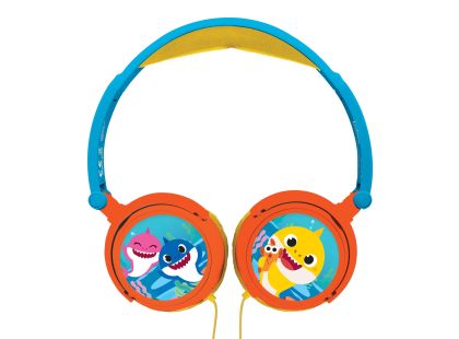 Lexibook Skládací drátová sluchátka Baby Shark s limitem hlasitosti