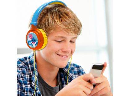 Lexibook Skládací drátová sluchátka Baby Shark s limitem hlasitosti