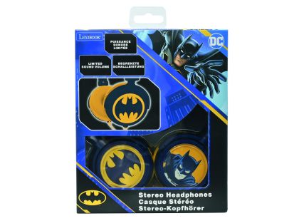 Lexibook Skládací drátová sluchátka Batman s limitem hlasitosti